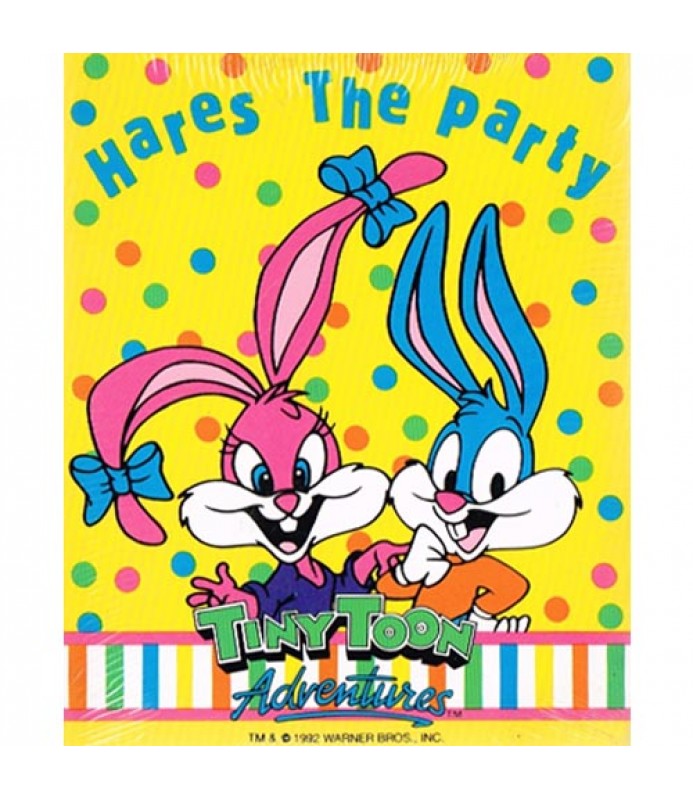 Tiny Toon Adventures Vintage 1992 Invitations W Envelopes 8ct 3560